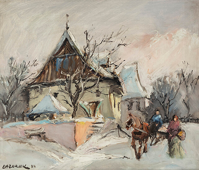 Zimowy Kazimierz Dolny, 1988