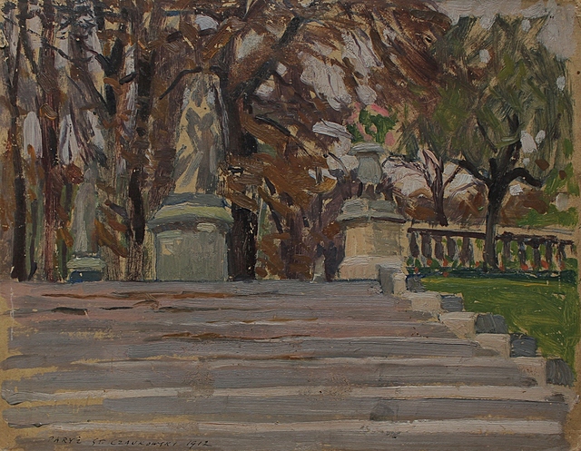 Paryż [Ogród Luksemburski], 1912