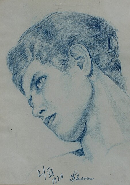 Głowa kobiety, 1920