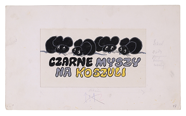 Czarne myszy na koszuli