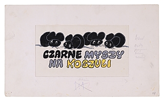 Czarne myszy na koszuli