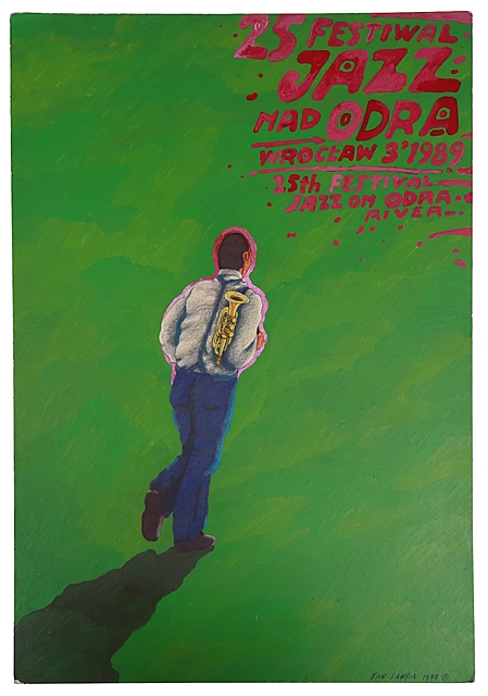 Projekt plakatu 25. Festiwal Jazz nad Odrą Wrocław 3' 1989, 1988