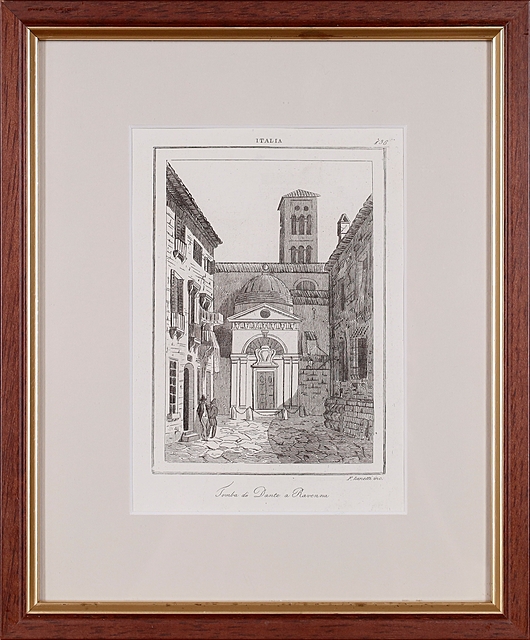 Grób Dantego w Rawennie z „L'Univers-Italie et Sicile”, XIX w.