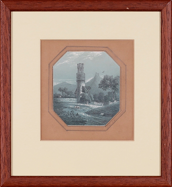 Nokturn z ruinami, 1853