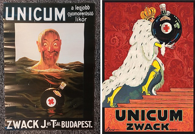 Plakaty reklamowe Zwack Unicum Vintage