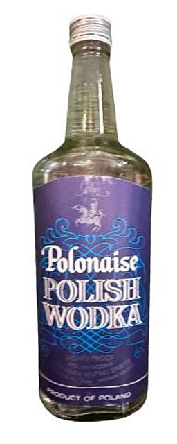 Wódka Polonez (Polonaise Polish Wodka) 0,5L 40%, lata 70. XX wieku