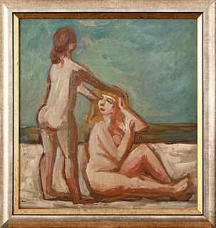 Dwa akty na plaży, lata 50 XX w.