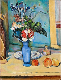 Błękitny wazon według obrazu Paula Cézanne’a