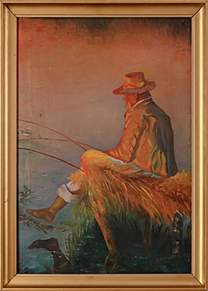 Rybak, 1977, wg obrazu Leona Wyczółkowskiego, Rybak, 1896
