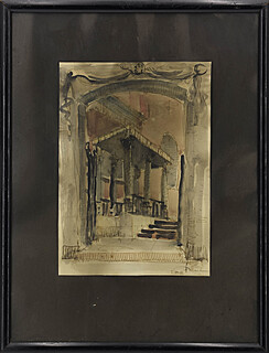 Wnętrze kościoła, 1946