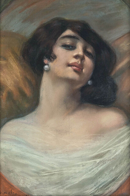 Portert kobiety w bieli, 1918