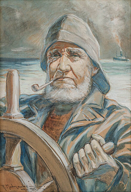 Rybak u steru, 1935