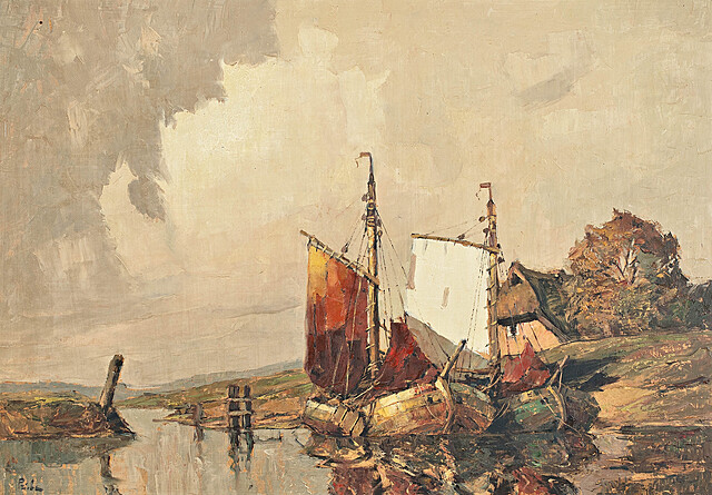 Łodzie przy brzegu