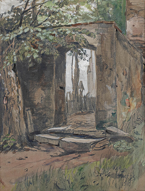 Pejzaż z bramą, 1910
