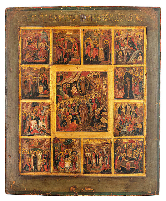 Ikona Prazdnik, Rosja, XIX w.