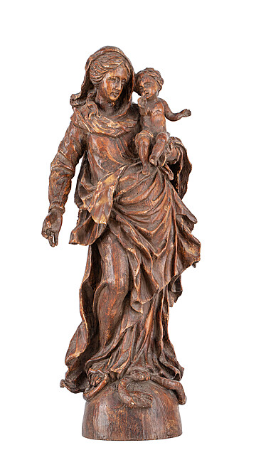 Figura Madonny z Dzieciątkiem, Niemcy, XVII/XVIII w.