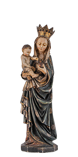 Figura Madonny z Dzieciątkiem, 2 poł. XIX w.