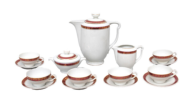 Serwis do kawy „Aleksander”, Fabryka Porcelany "Ćmielów", l. 60. XX w.