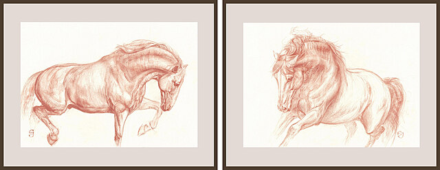 Sanguine equine 18 (dyptyk), 2025