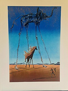 The Flaming Giraffe and the Space Elephant (Płonąca żyrafa i kosmiczny słoń) 1965