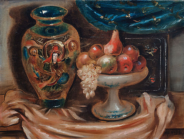 Martwa natura z wazą z owocami, 1930 r.