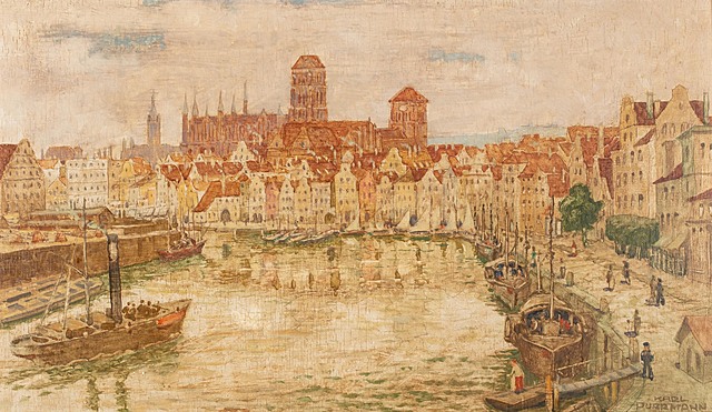 Panorama Gdańska, przed 1939 r.