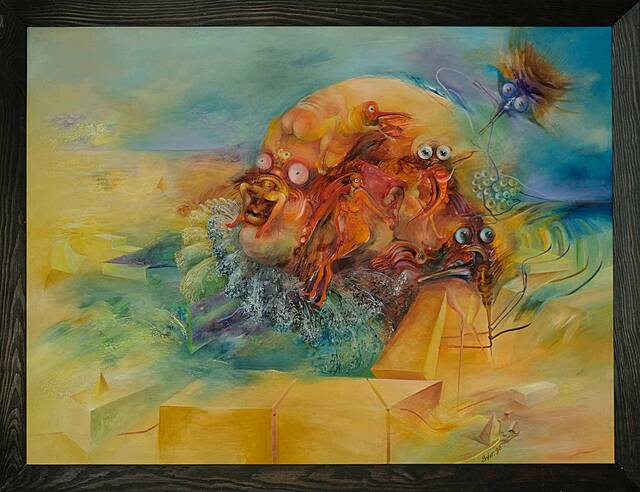 Bez tytułu - Kompozycja surrealistyczna, 1996