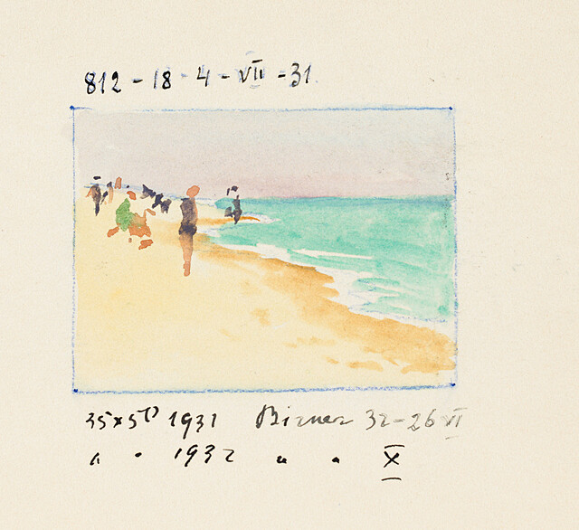 Na plaży, 1931
