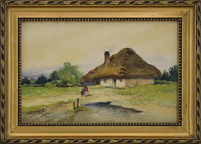 Pejzaż wiejski z kresów wschodnich, 1919