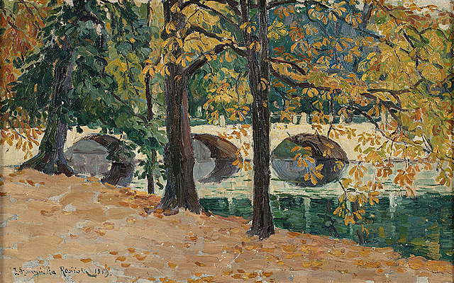 Jesień w Łazienkach, 1919