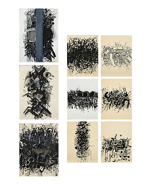 Le Rocher, 1968 (zestaw 9 prac)