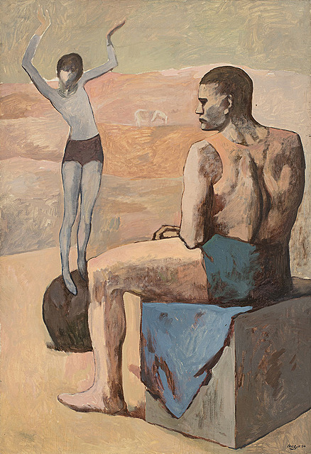Kopia obrazu Pabla Picassa Acrobate à la Boule [Akrobatka na kuli], 1954 