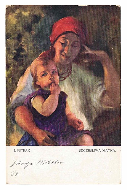 Szczęsliwa matka. J. Pstrak