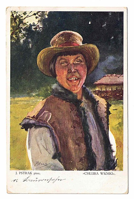 Chluba wioski. J. Pstrak