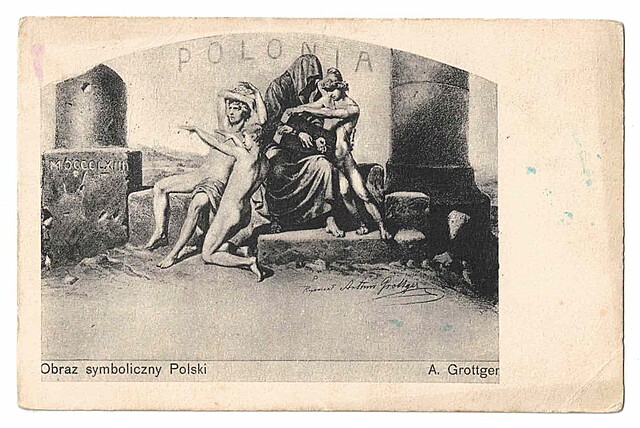 Obraz symboliczny Polski. A.Grottger