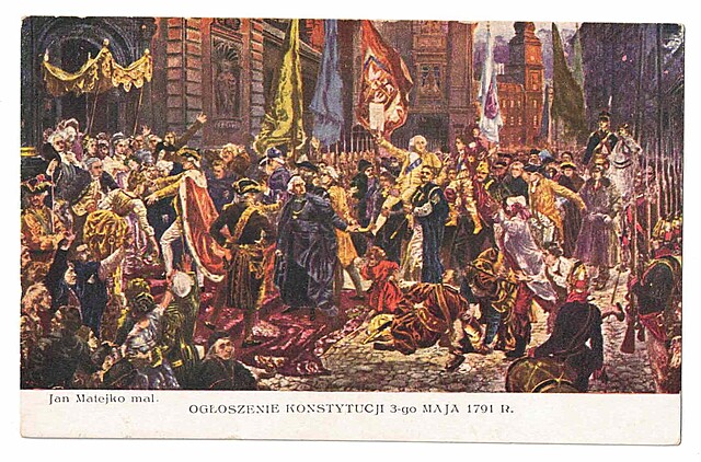 Jan Matejko mal. Ogłoszenie Konstytucji 3-go Maja 1791 r.