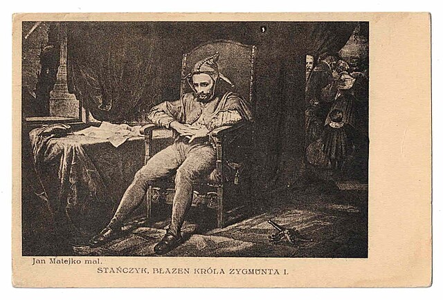 Jan Matejko mal. Stańczyk, błazen któla Zygmunta I.