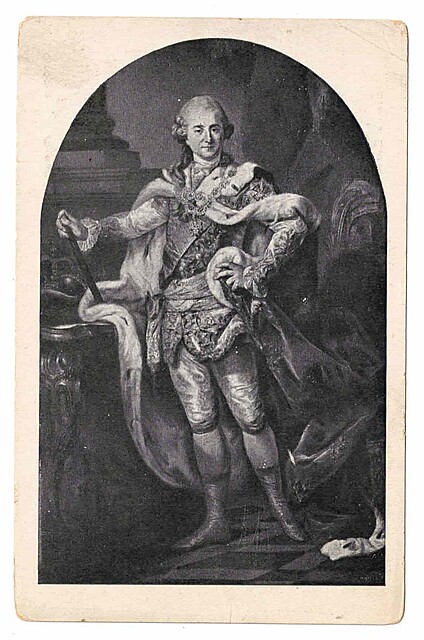 Stanisław August Poniatowski (1764-1795), mal. M. Bacciarelli.