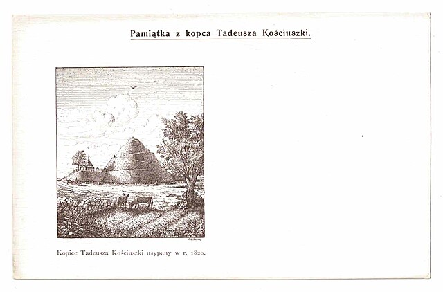 Pamiątka z kopca Tadeusza Koścuszki