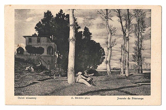 Dzień wiosenny. A. Bocklin pinx. Journee de Printemps