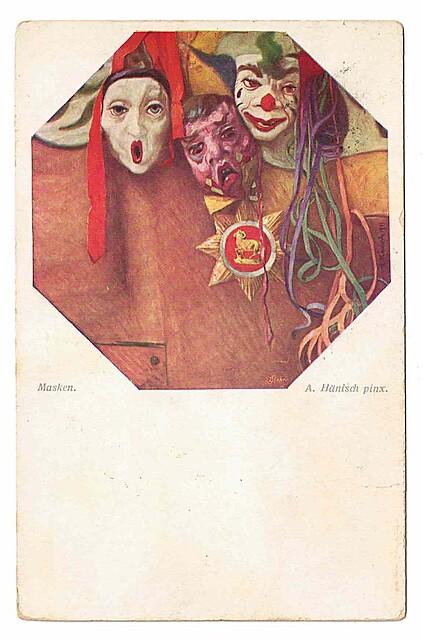 Masken. A. Hanisch pinx.