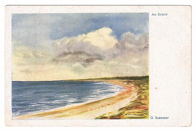 Am Strand. G. Szenczer