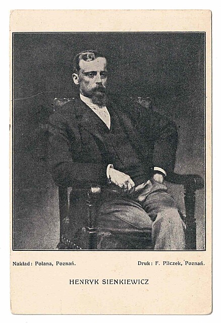 Henryk Sienkiewicz (siedzący w fotelu)