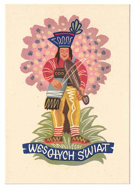 Wesołuch Świąt. Spółdzielnia Przemysłu Artystycznego Kraków. (Harnaś ze skrzypcami).