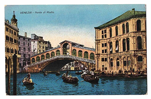 Venezia - Ponte di Rialto. Wenecja - Most Rialto.