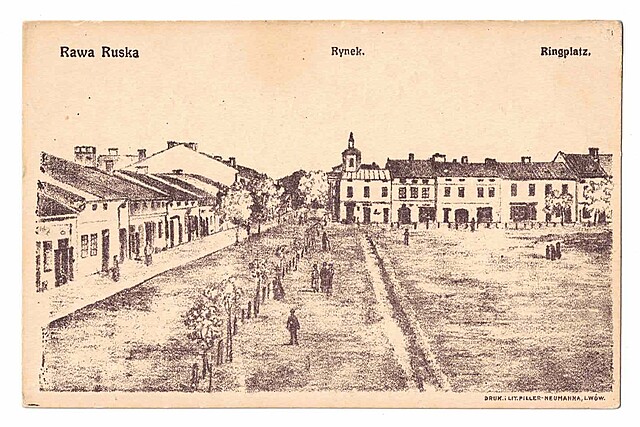 Rawa Ruska. Rynek. Ringplatz.