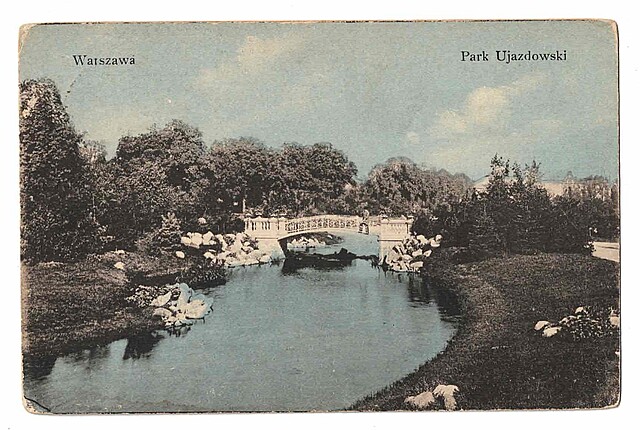 Warszawa. Park Ujazdowski, 1918