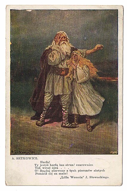 "Lilia Weneda" J. Słowacki. (Reprodukcja obrazu Adama Setkowicza).