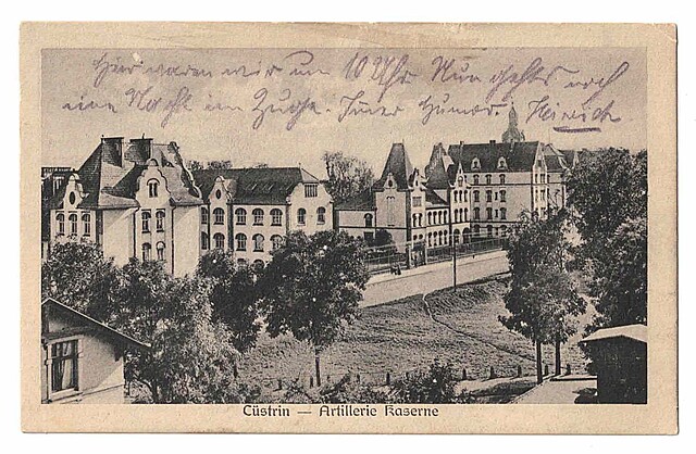 Custrin - Artillerie Kaserne. Kostrzyn - koszary artylerii.
