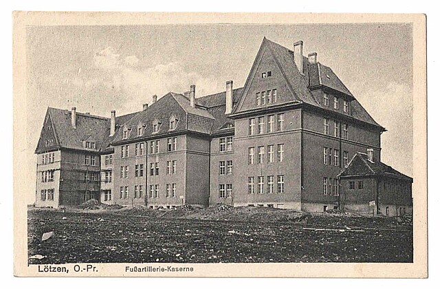 Lotzen, O.-Pr. Fussartillerie-Kaserne. Koszary artylerii pieszej w Giżycku